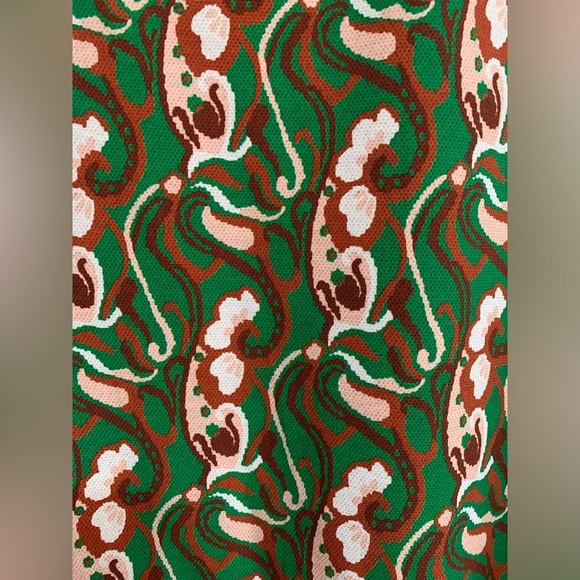 BNWT Zara Women’s Green Paisley Print Midi Slit Dress Size M - Picture 5 of 5